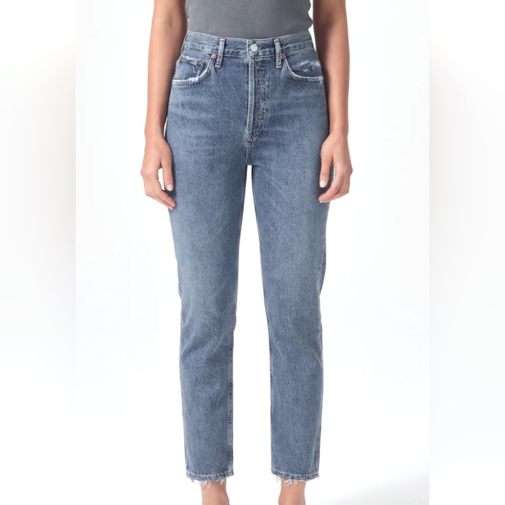 Agolde Women's High Rise Jeans - Blue
